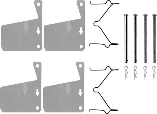 Car brake pads and disc Bosch Accessory Kit Disc Brake Pads