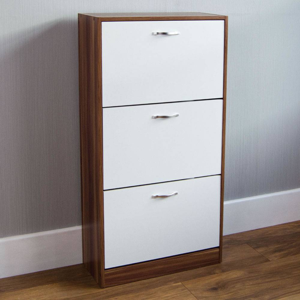 Vida Designs Walnut Shoe Rack