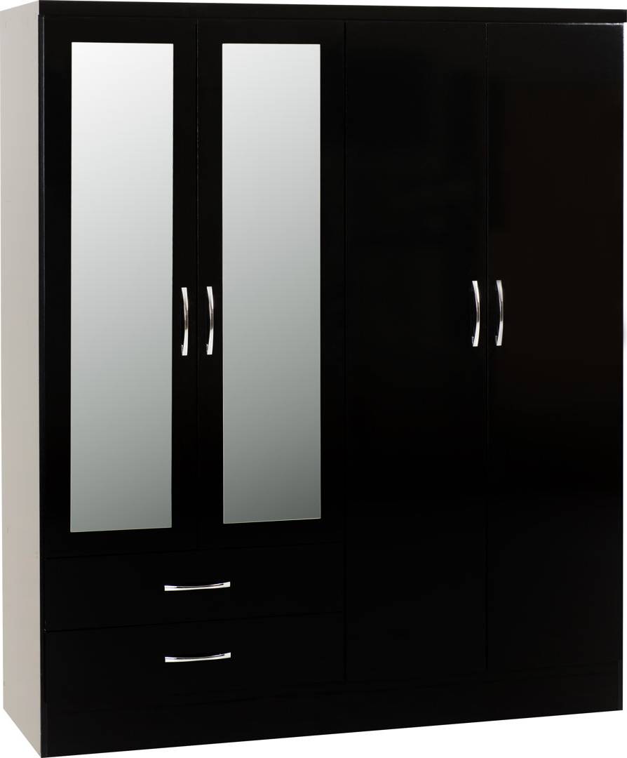 Zipcode Design Cascio 4 Door Wardrobe