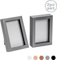 Nicola Spring Box Picture Deep 3D Display 4x6 Inch Hanging x2 Photo Frame