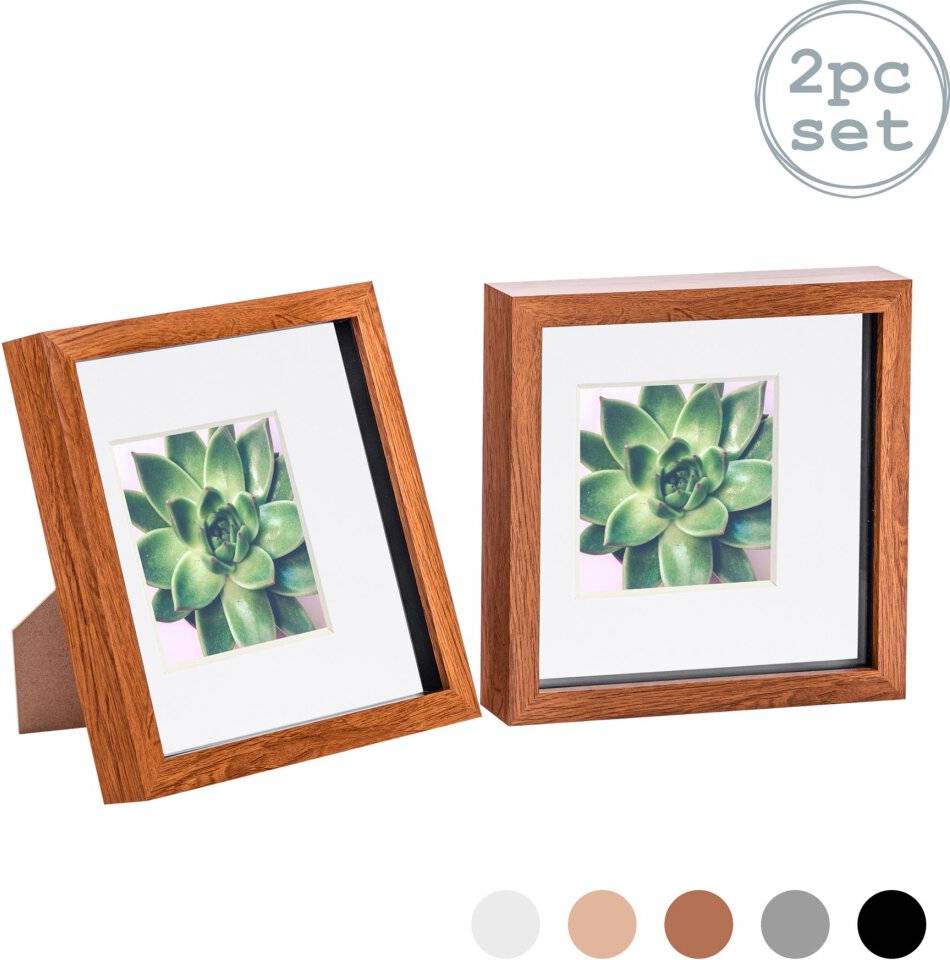 Nicola Spring 3D Box Photo Frame 2pcs