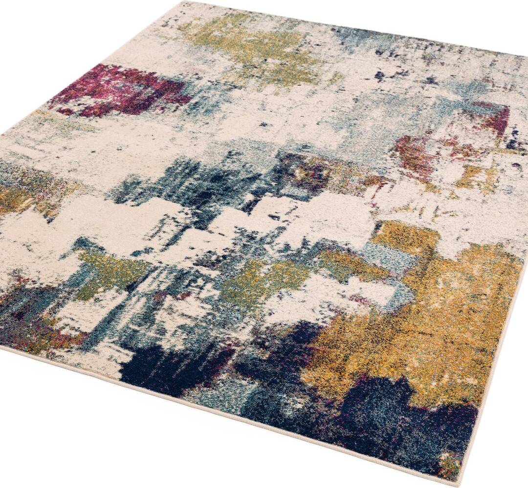 Boston Machine Woven Mustard/Blue/Yellow Rug