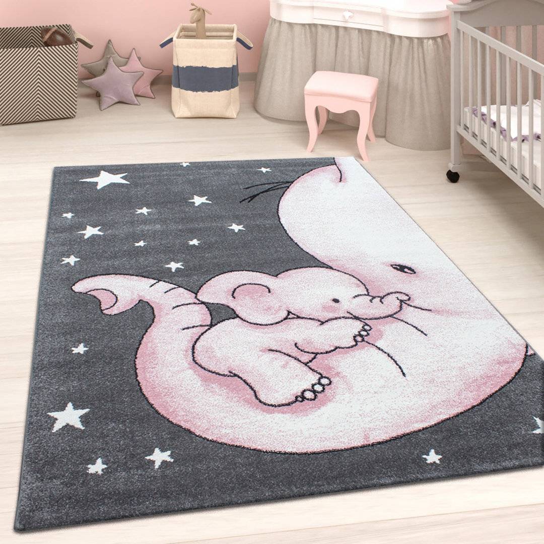 Isabelle & Max Sewa Grey/Pink Rug