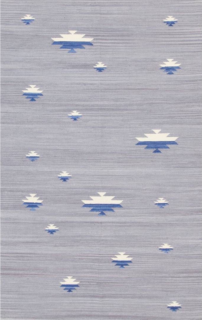 Brayden Studio Cotton Rug Grey