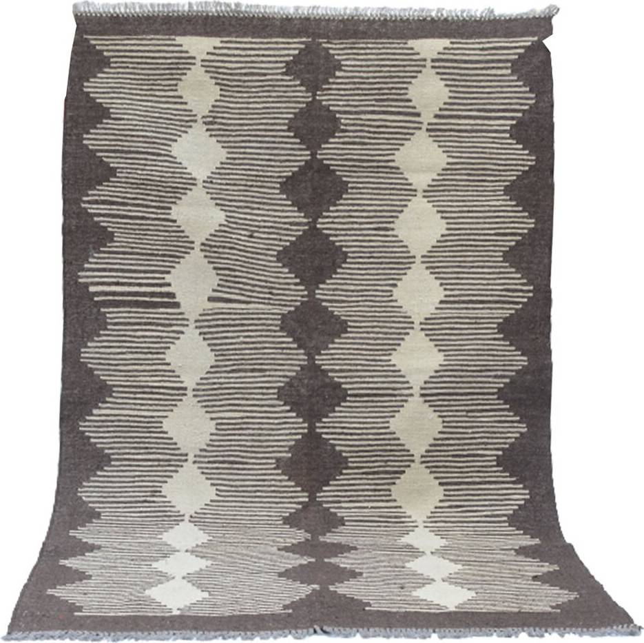 Ebern Designs Kilim Rug Grey