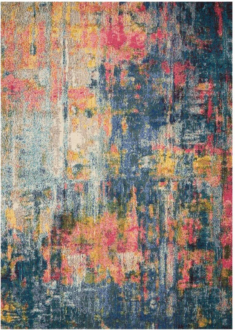 Hashtag Home Ojas Machine Woven Rug Yellow