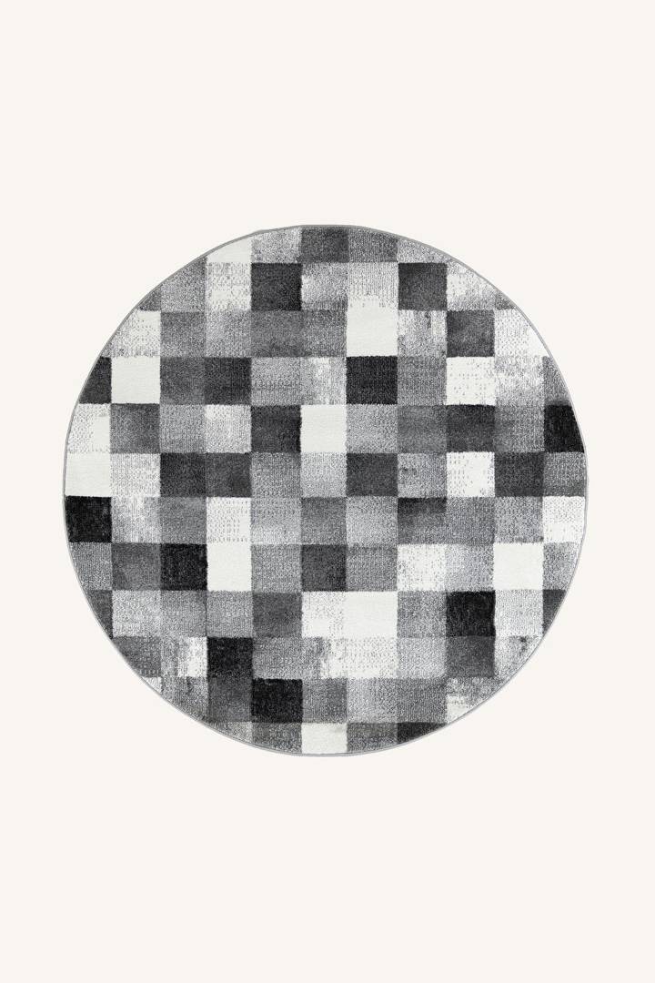 Ebern Designs Kyleanthony Grey/Black Rug