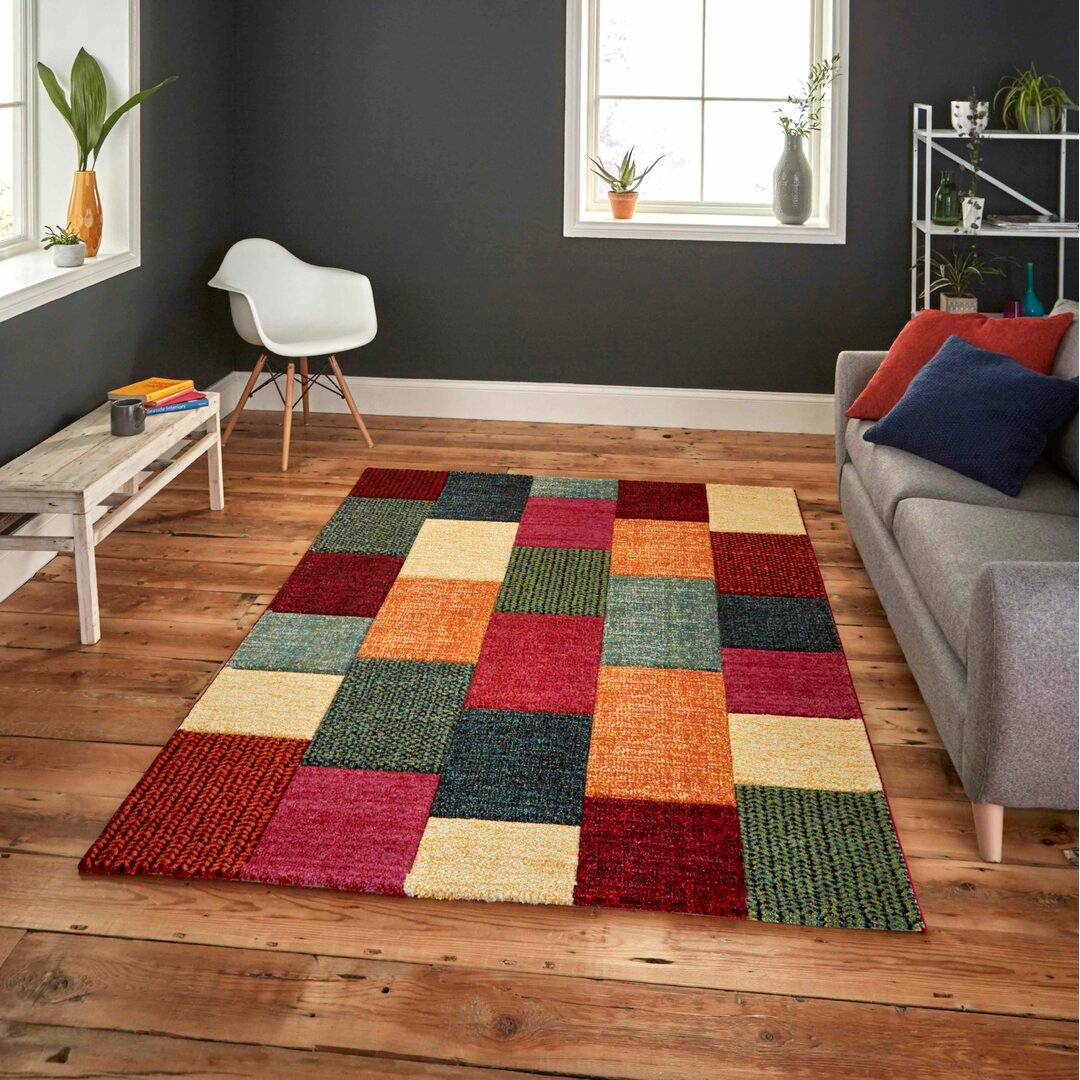 Lark Manor Aaliyah Red/Yellow Rug