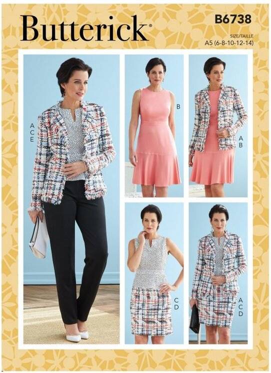 Buttericks Butterick Paper Sewing Pattern 6738
