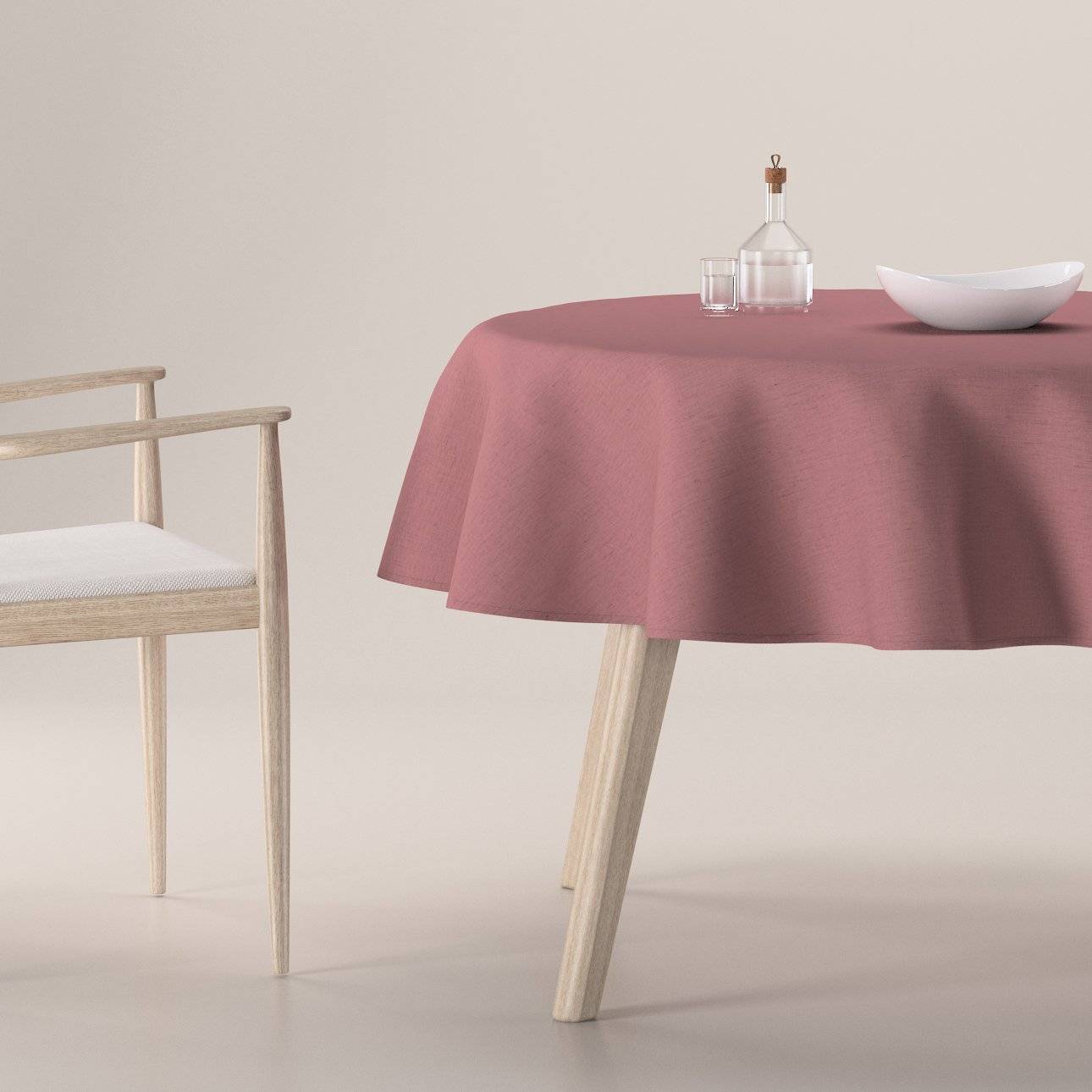 Duk rund Dekoria Rund Bordsduk Rosa