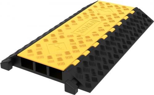 3 Channel Rubber Cable Protector Ramp