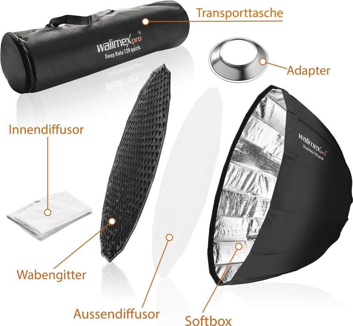 Walimex Pro Studio Line Deep Rota Softbox QA120