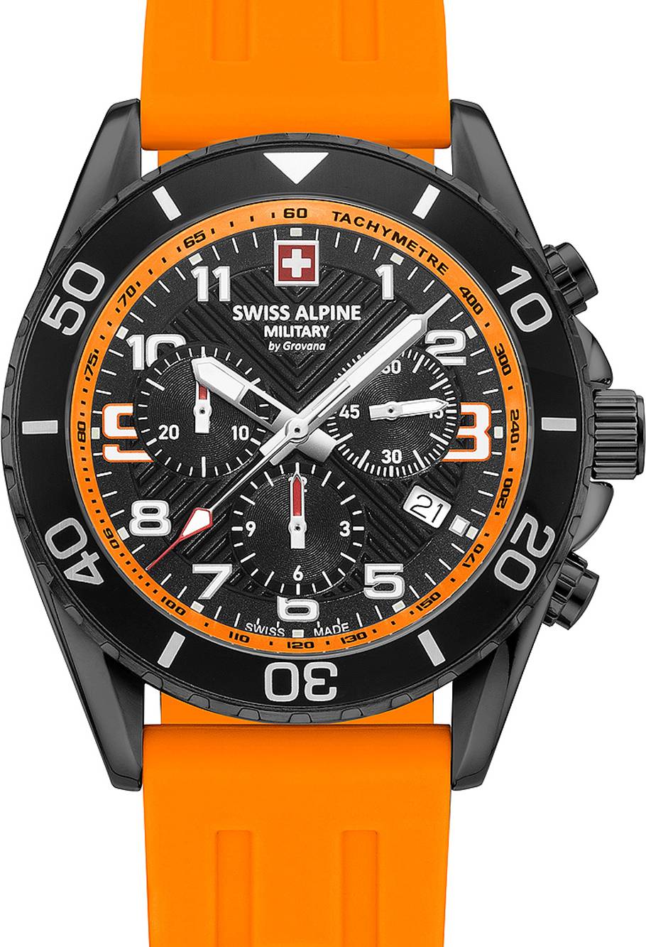 Swiss Alpine Military Raptor Herrklocka 7029.9879 Raptor Svart Gummi