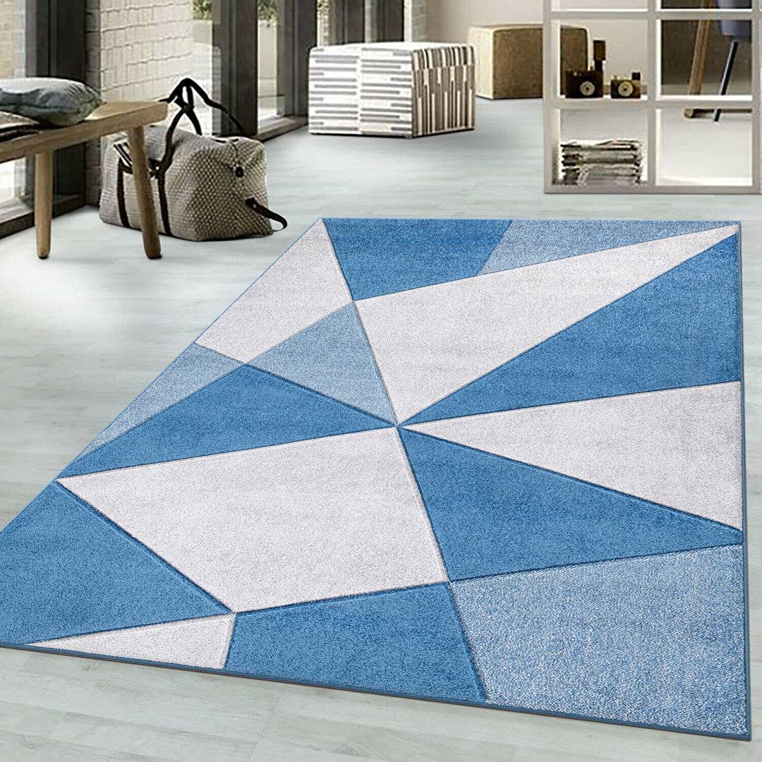 Corrigan Studio Arizona Machine Woven Rug Blue