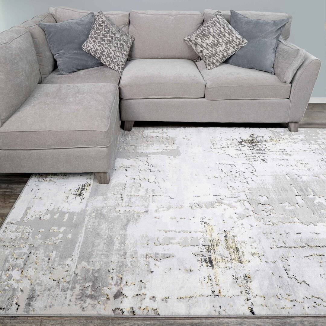 Williston Forge Grey/Gold Rug