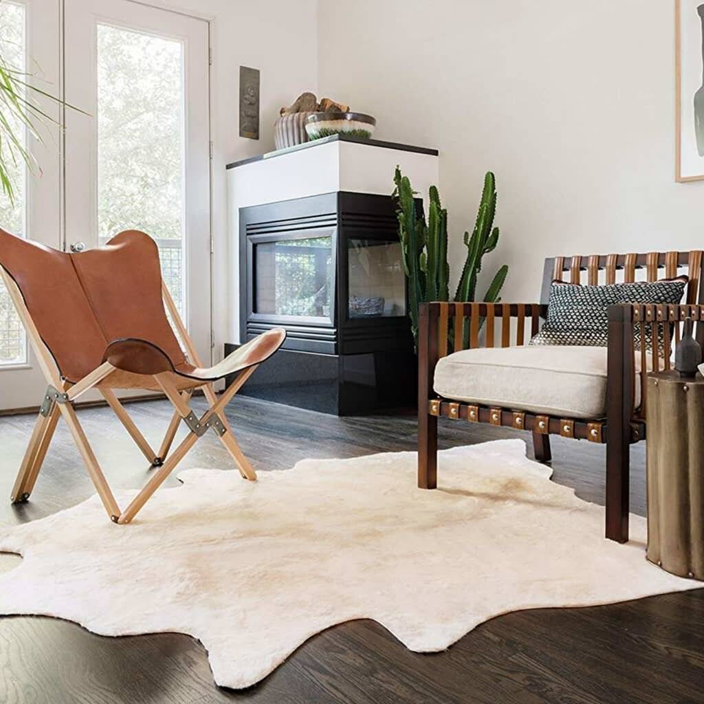 Union Rustic Bryan Cowhide Beige