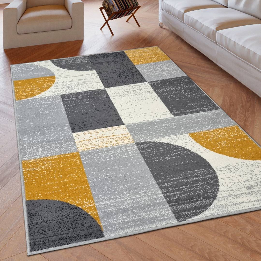 Corrigan Studio Furnary Rug Yellow cm