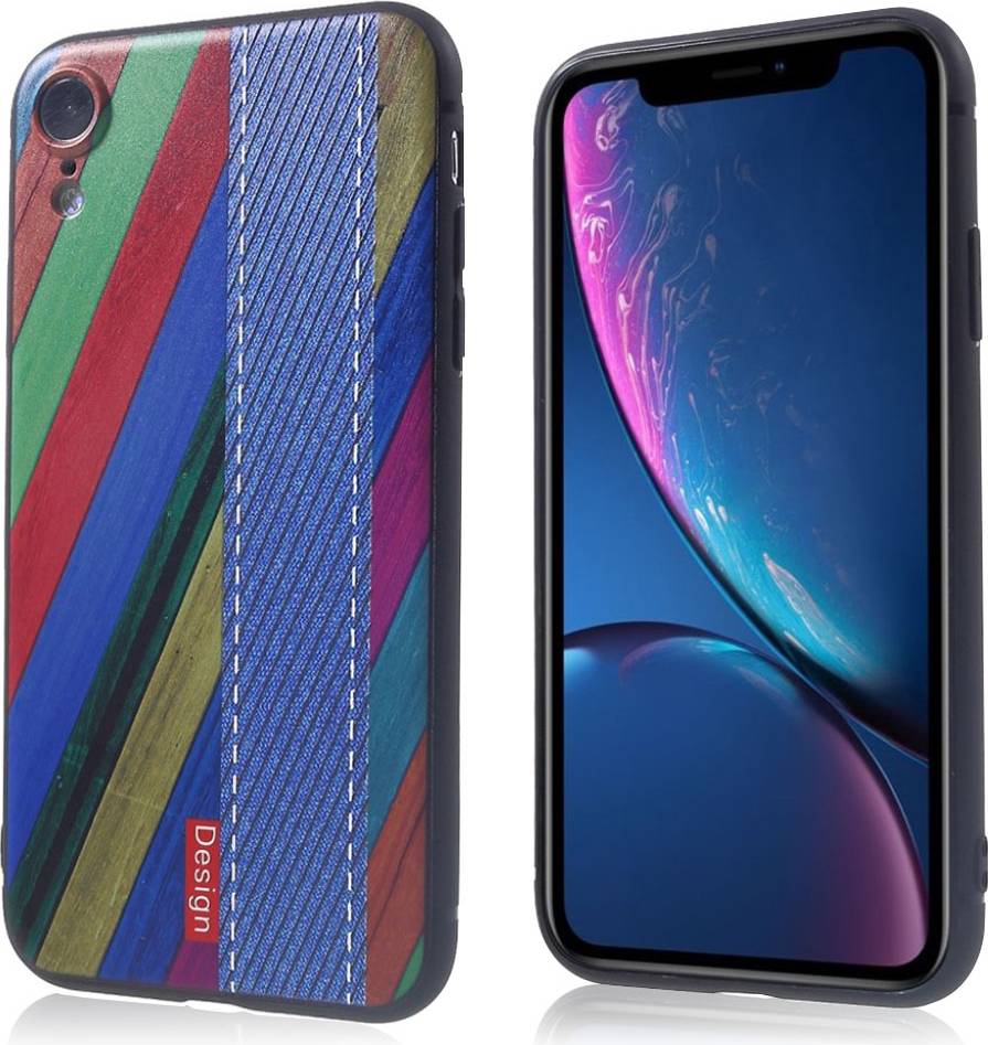 Apple iPhone Xr Embossed Pattern Soft Case Style C