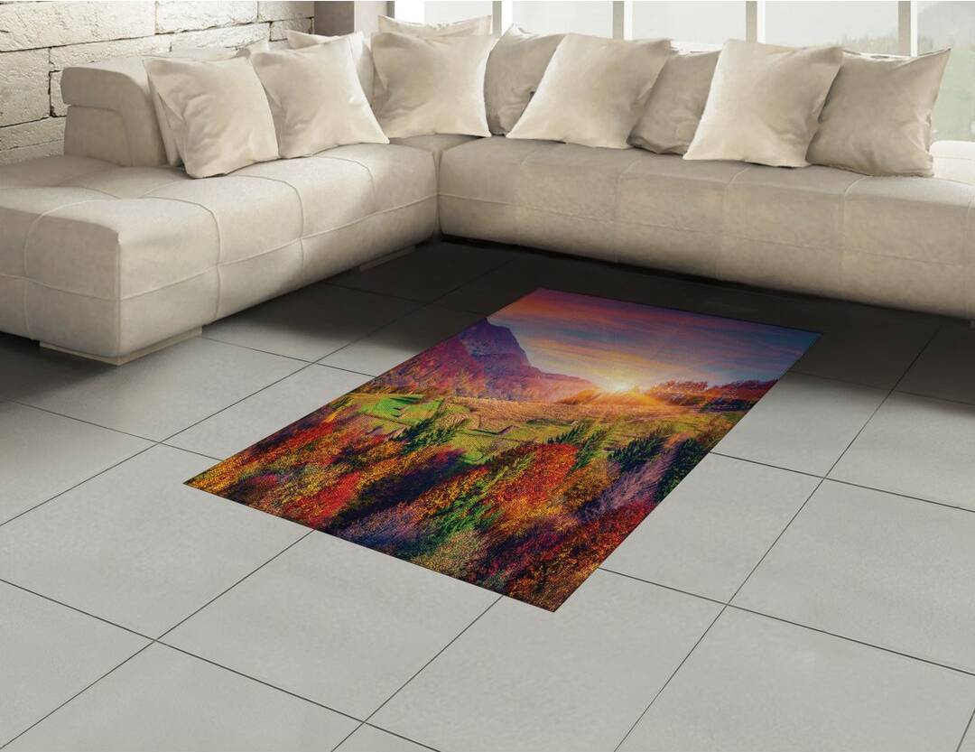 Union Rustic Ally Flatweave Red/Purple/Green Rug