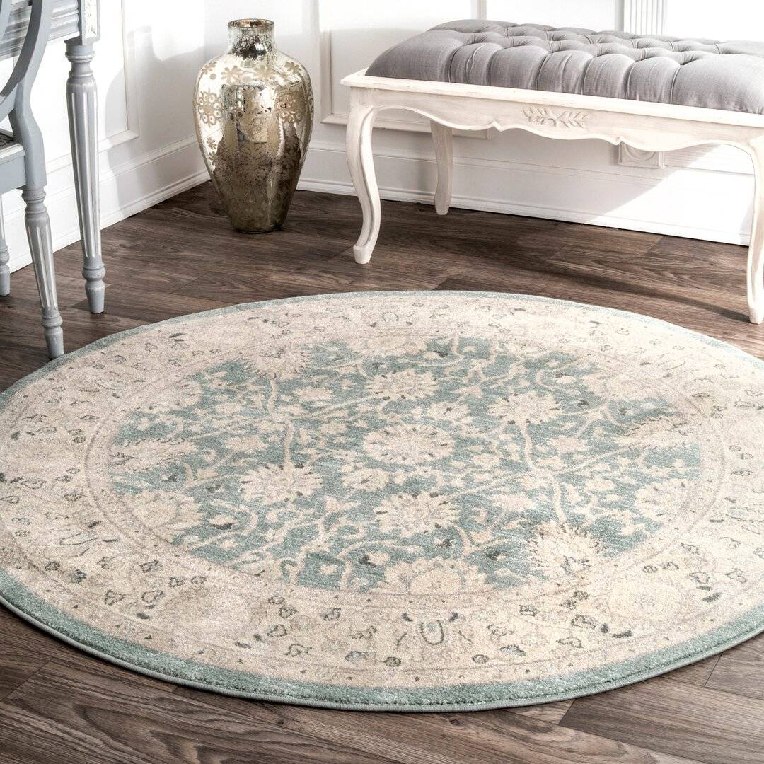 Fleur De Lis Living Rochelle Blue/Beige Rug