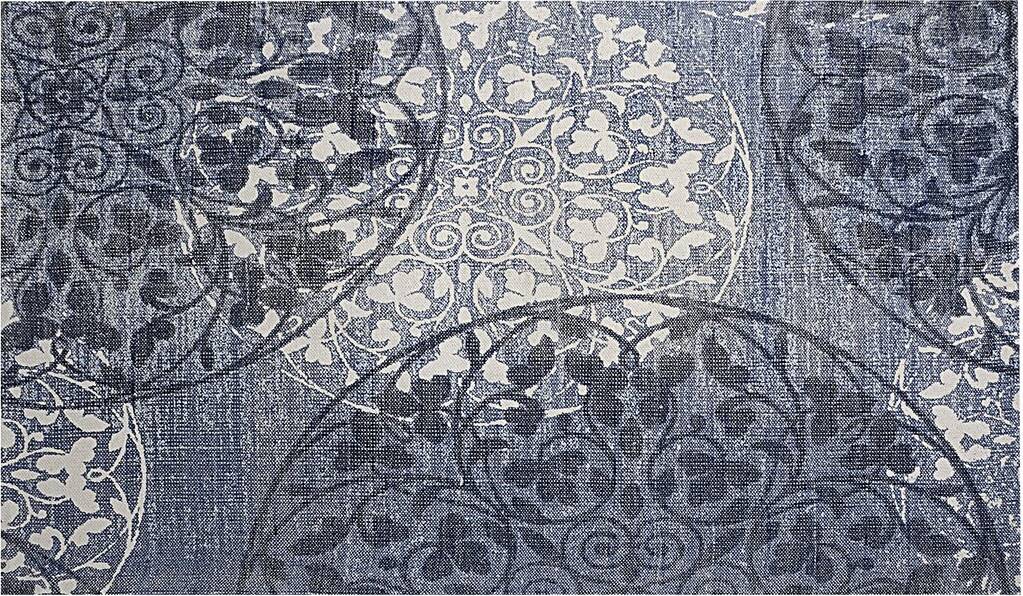Rosalind Wheeler Maxson Cotton Rug Blue