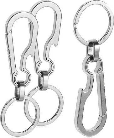 HOMEMAXS Pcs Carabiner Keychains Clip Style Minimalist Keychains Key Clips Quick Release