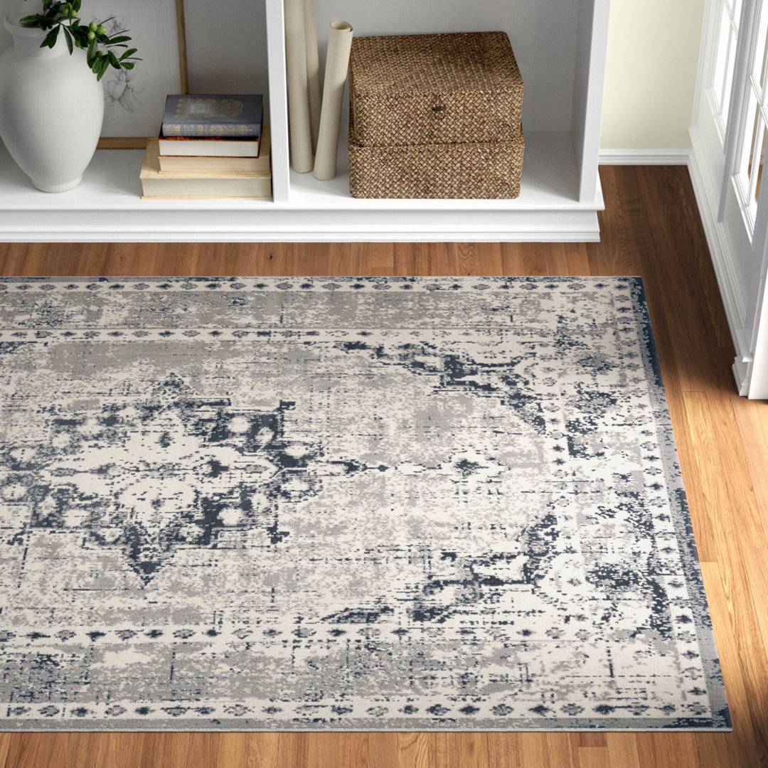 Three Posts Stephentown Grey/Cream Rug
