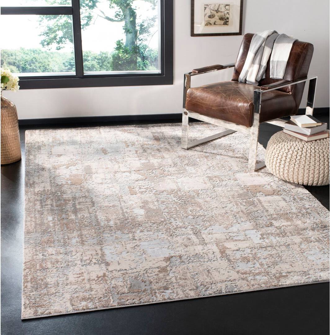 Williston Forge Ching Looped Grey
