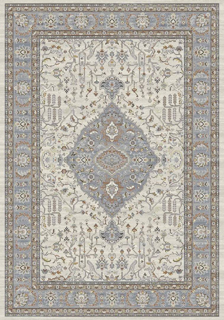 Lily Manor Meeks Power Cream/Blue/Beige Rug