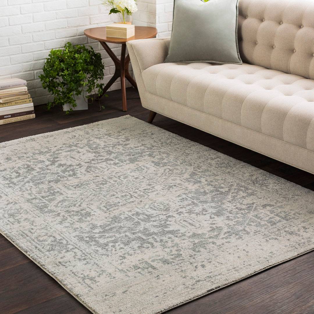 Three Posts Brambach Power Loom Light Grey