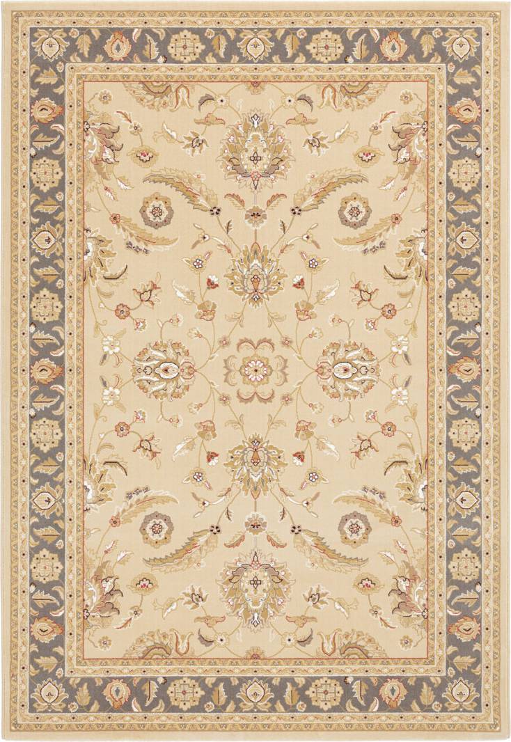Three Posts Haddam Cream/Green Area Rug