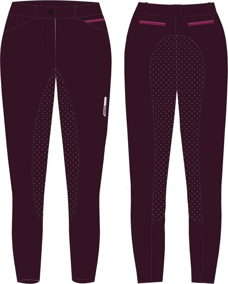 Euro-Star Full Grip Riding Trousers Arista Essential - Rouge