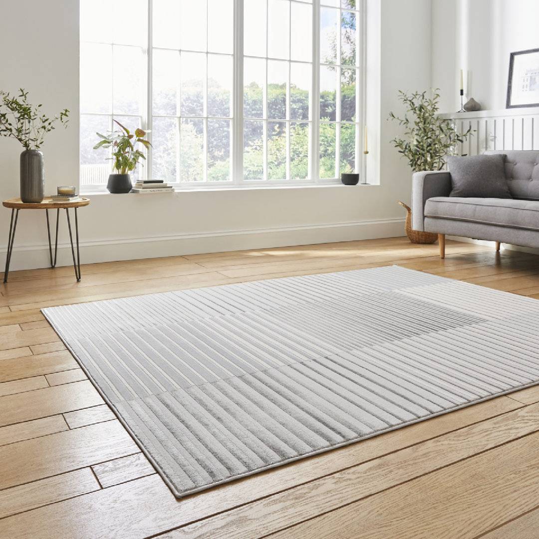 Think Rugs Apollo Modern Abstract White