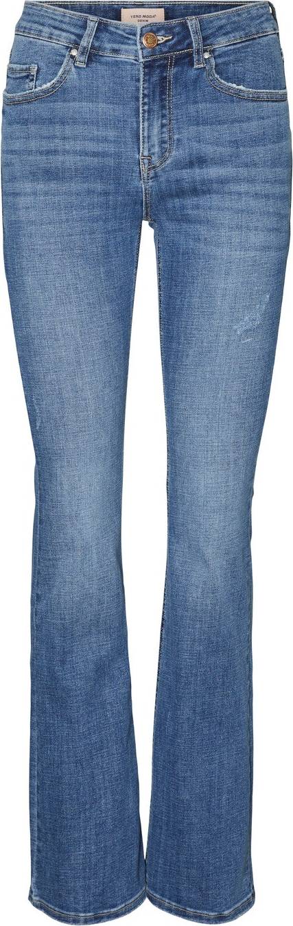 Flash Mid Rise Jeans - Blue/Medium Blue Denim
