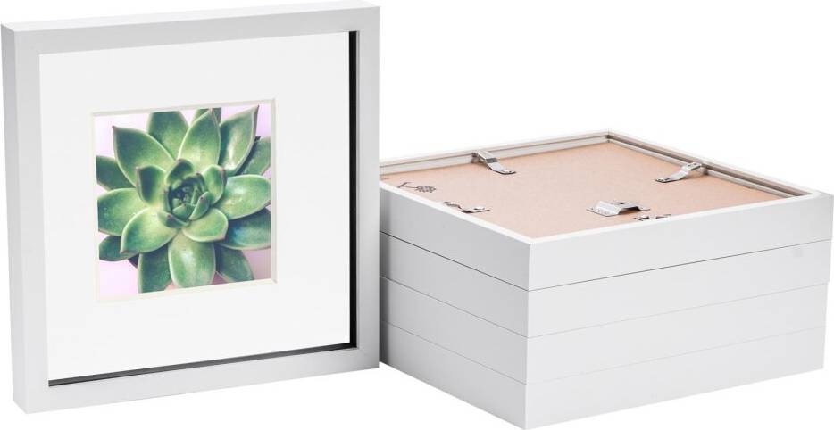 Nicola Spring 3D Box 10 6x6" Mount Pack Photo Frame