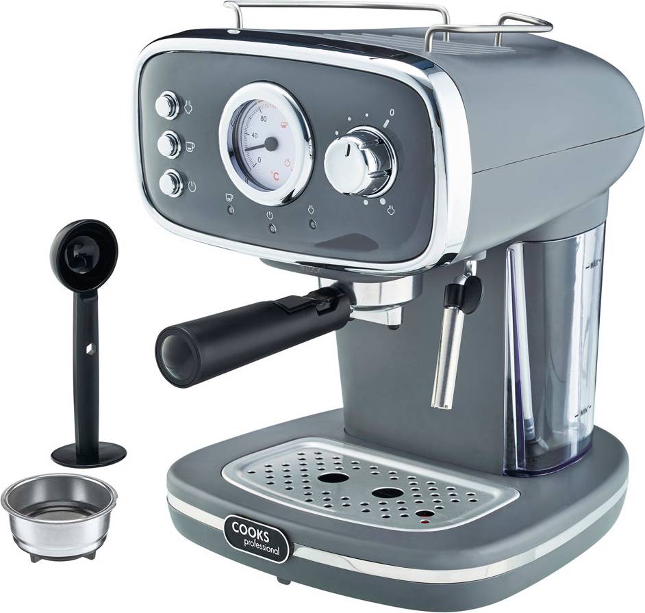 Cooks Professional 15-Bar Retro Coffee Machine