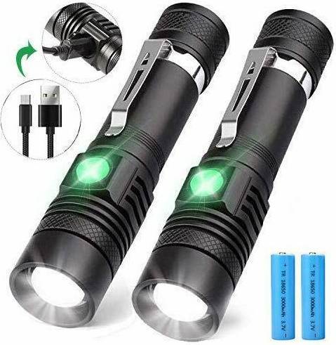 LED Flashlight, Super Bright Powerful USB Rechargeable Torch