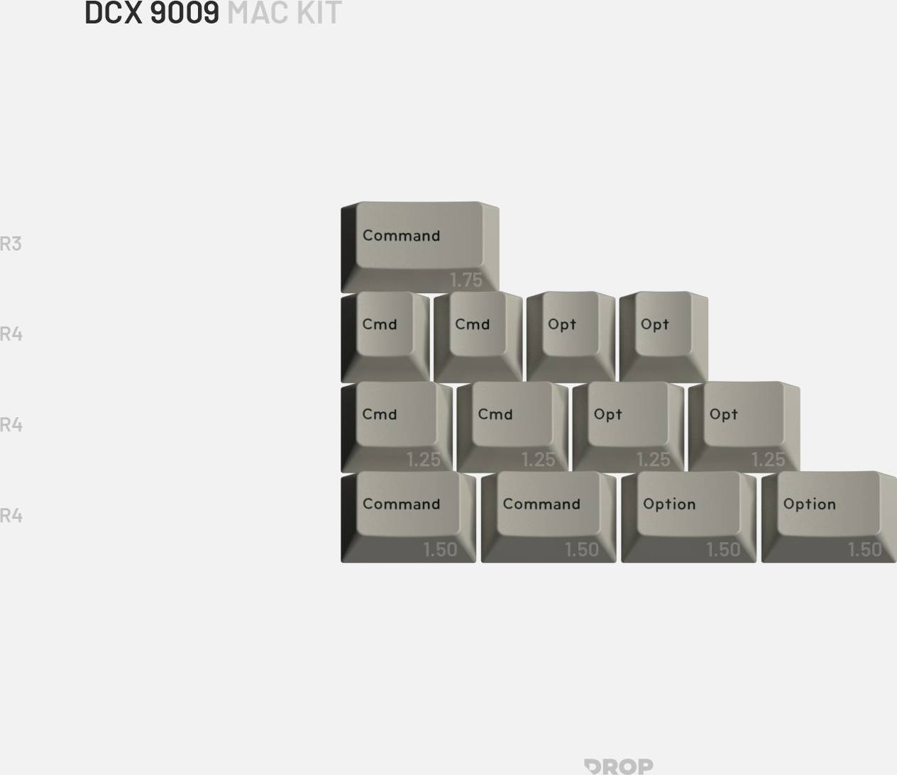 DCX 9009 Keycap Set Mac Kit