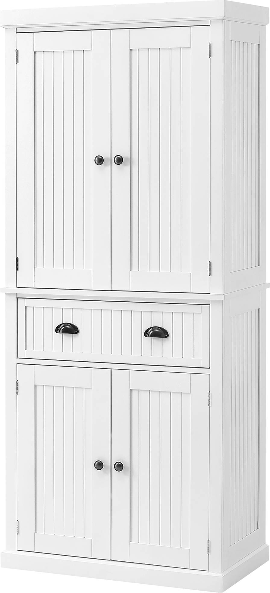 Pantry cabinets black Homcom 72" Kitchen Pantry Storage Cabinet
