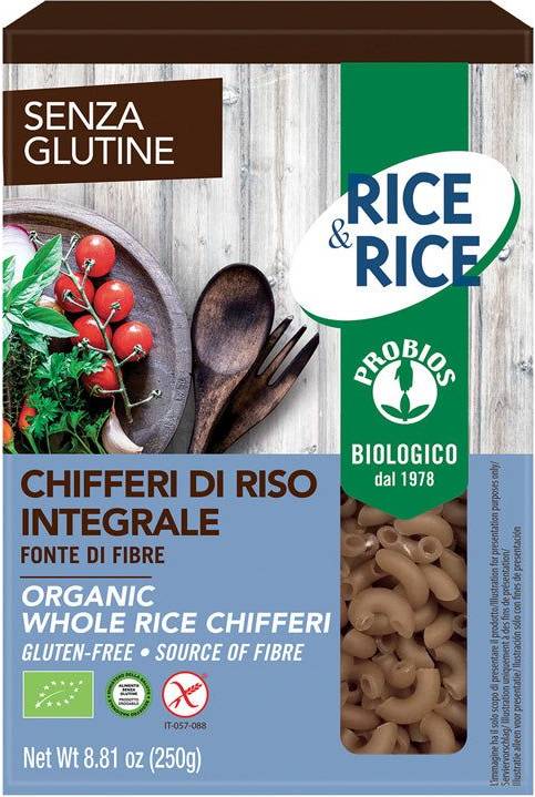 Probios Rice & Rice Chifferi di Riso Integrale Senza Glutine 250 g