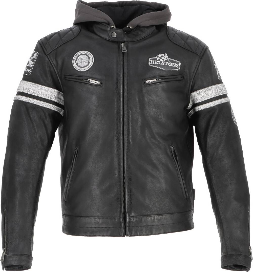 Helstons Riposte Leather Jacket - Black