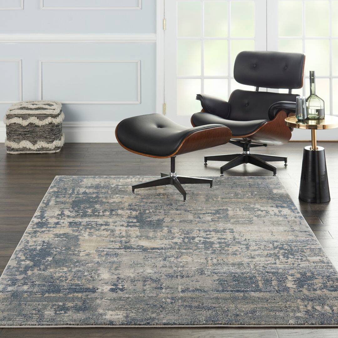 Trent Austin Design Quarry QUA04 Abstract Distressed Grey
