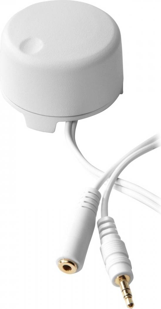 Stereo Volume Control 1m Cable Hvit