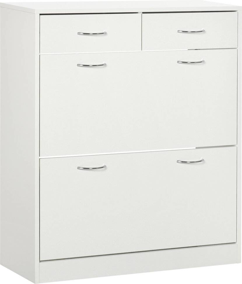 Homcom Narrow Cabinet with 2 Shoe Rack
