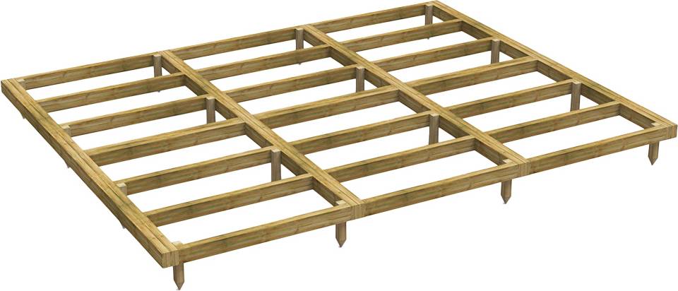 Shed greenhouse Power Sheds Timber Base Kit