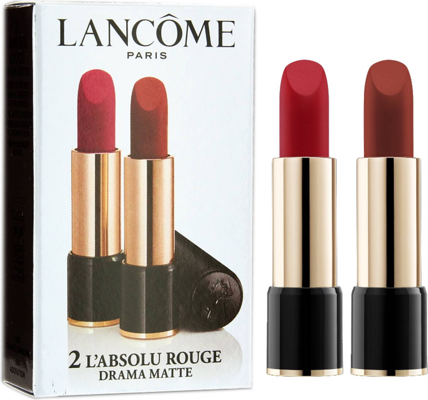 Lancôme Set Duo L'Absolu Rouge Matte Cream Lipstick - Rouge