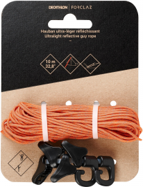 FORCLAZ Ultra-light Reflective Guy Ropes Orange
