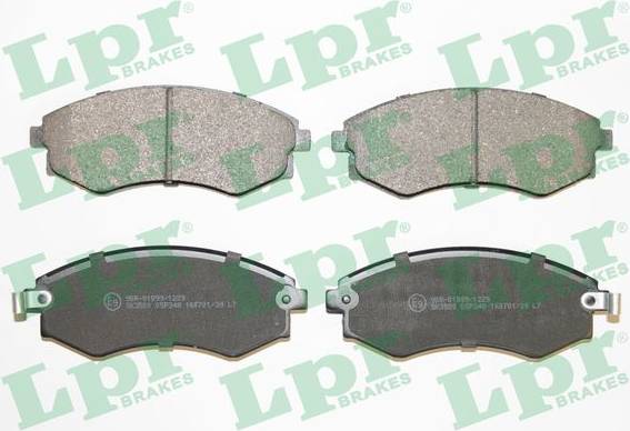 LPR Brake Pad Set Disc Brake 5SP348