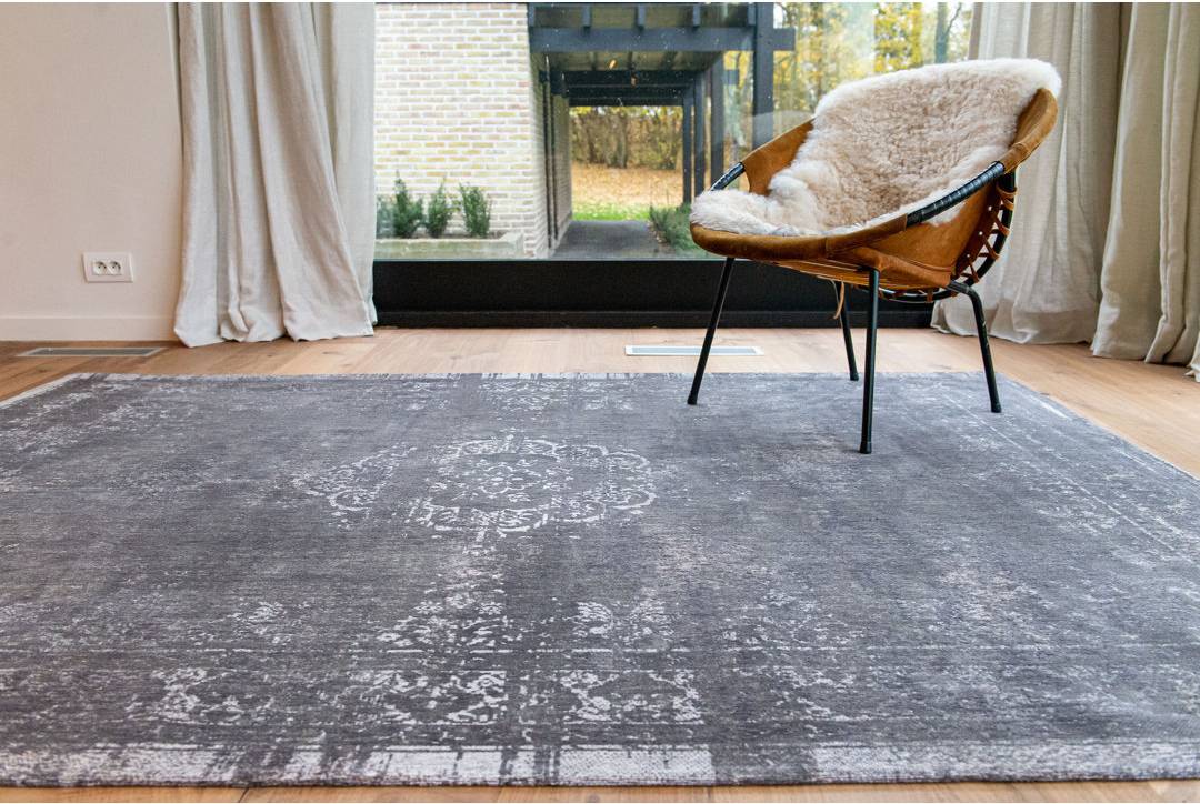 Louis de Poortere Flatweave Rug Grey, Multicolour
