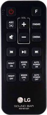 LG SH4D Soundbar Remote Control